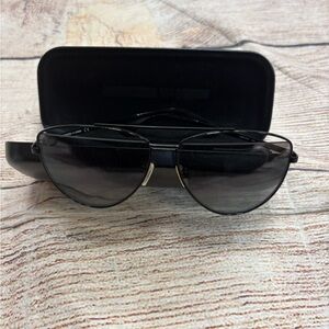 McQ by Alexander McQueen Black Aviator Sunglasses